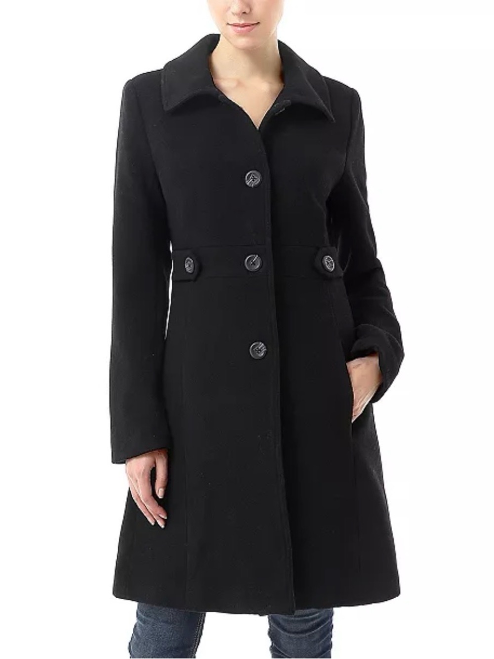 Giacca Gallery Wool Blend Charcoal Peacoat Size L
